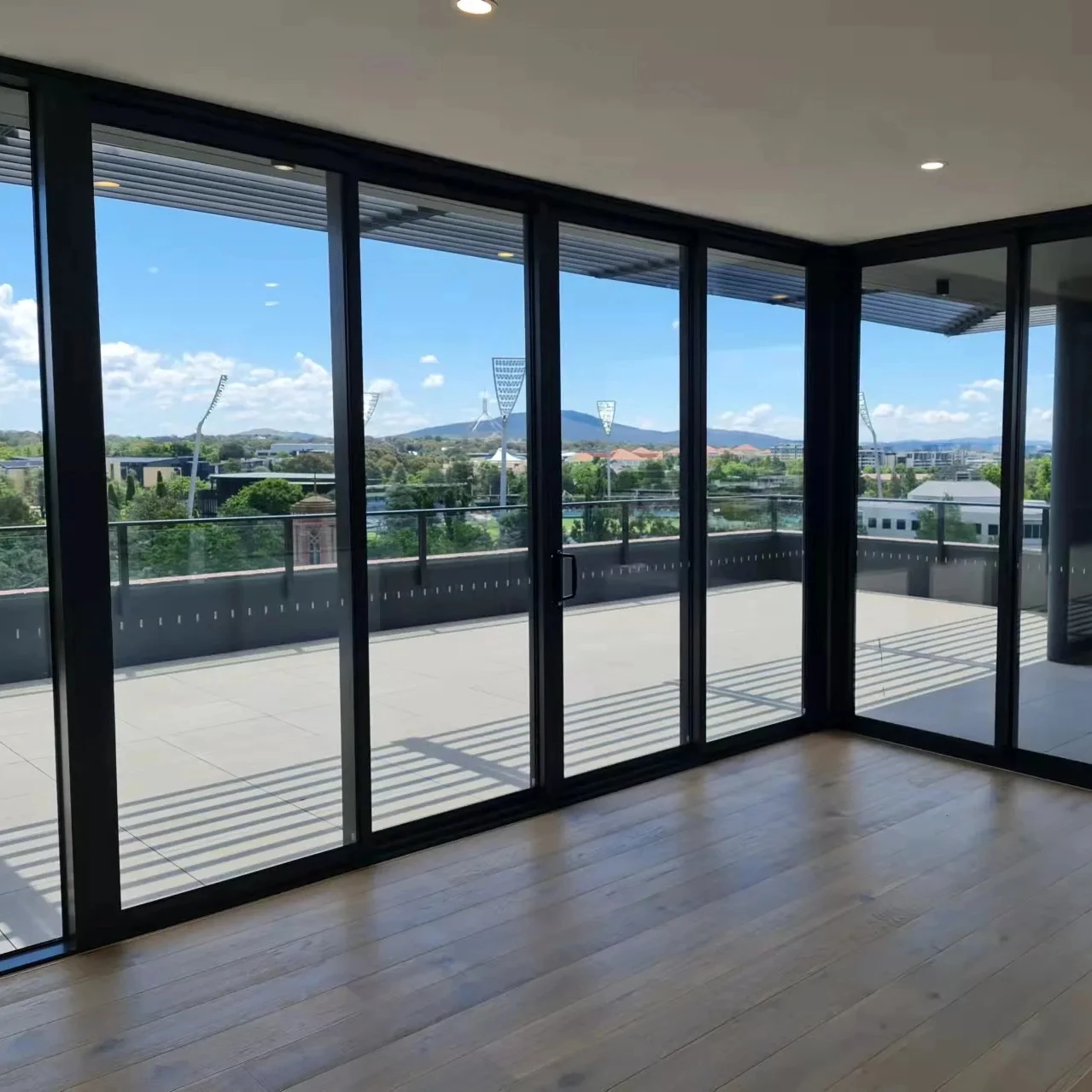 Impact NOA NFRC AS2047 Maimi dade approval commercial thermal break aluminum lift sliding doors