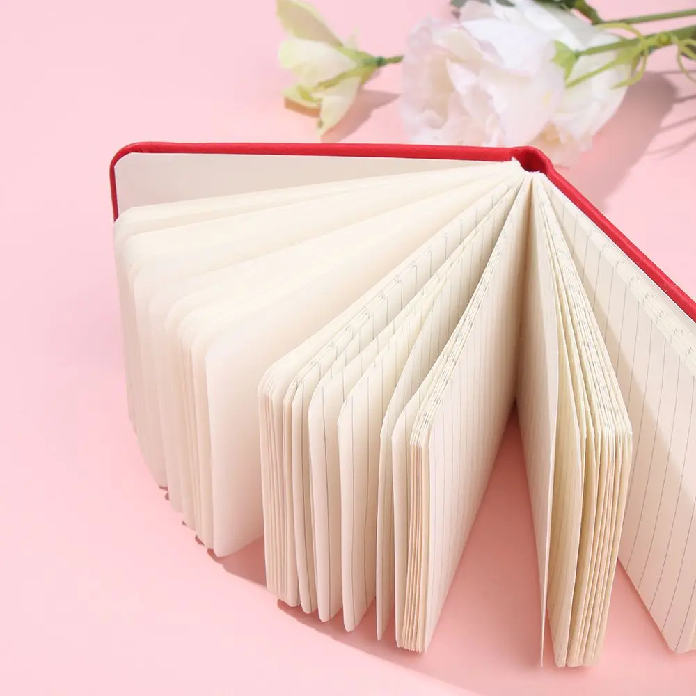 LIUSHUN Custom tear off Journals A7 PU Leather Hardcover Small Pocket Notebook Notepad With Elastic Band