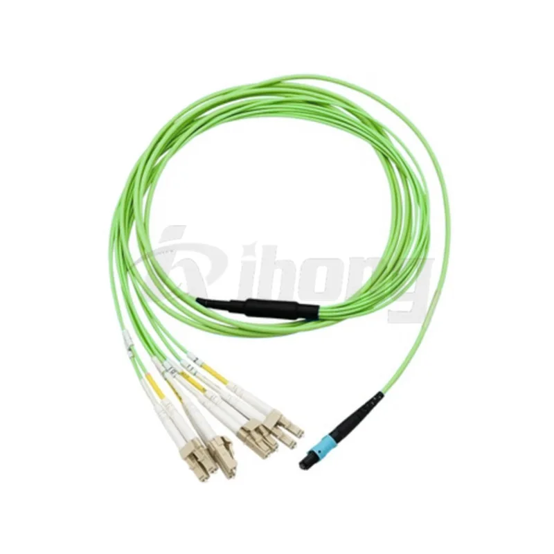 Factory Price  Fiber Optic Patch Cord 40G MM OM5 MPO/MTP-LC 8cores Fanout Jumper