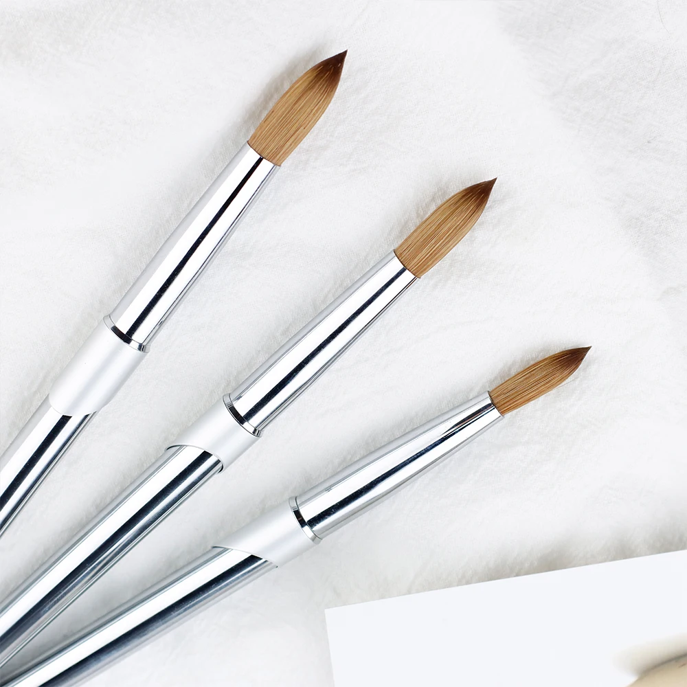 Factory Direct Wholesale Gel Nails Brush Acrylic Kolinsky With Different Size Kolinsky Brush
