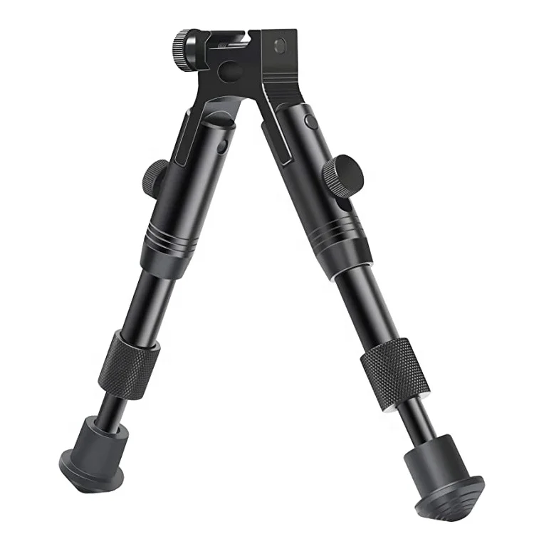 Outdoor Tactical Retractable Folding 3 Inch Metal Steel Rack Bipod