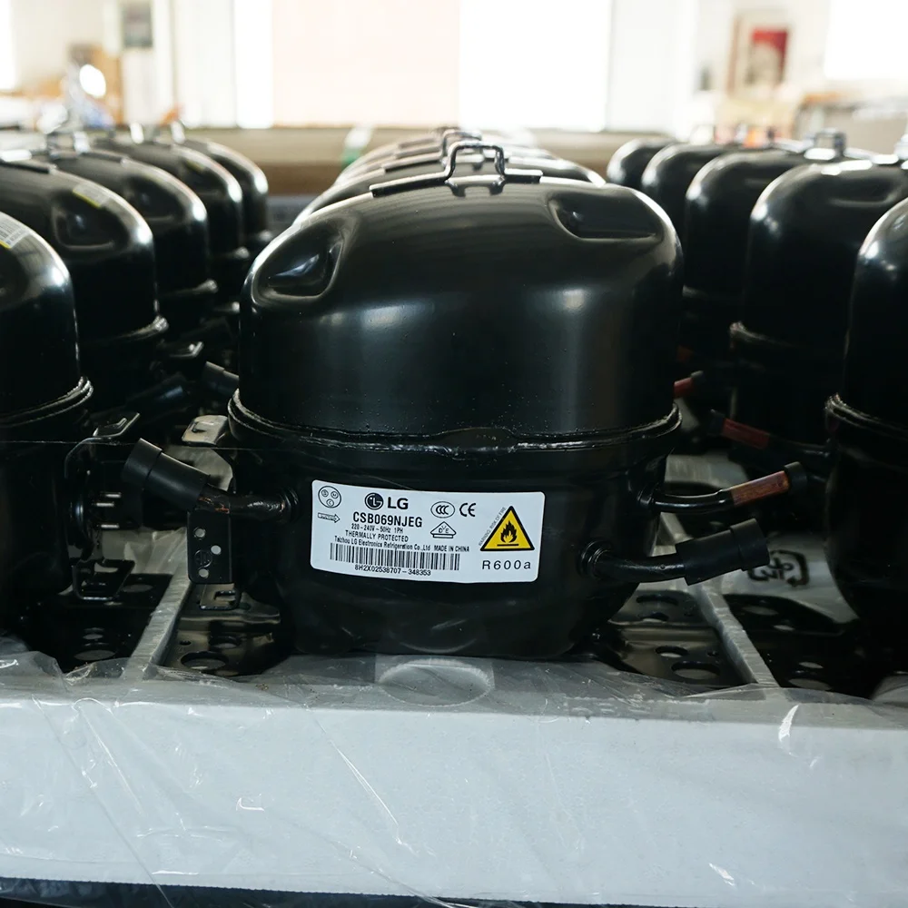 LG R600a CSB069NJEG Gas Piston Types Compressor for Refrigeration Original and New Fast Delivery