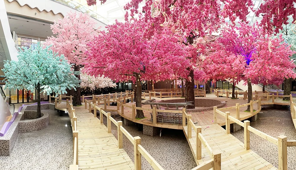 Свадебные центральные части украшения белые цветки вишни искусственные цветы искусственное дерево цветение