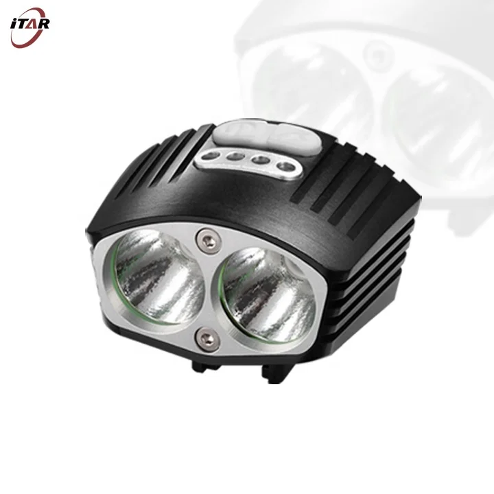New design 2000 lumens high power aluminum led mountain bike head light with led bicycle light set