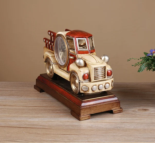Car shaped tabletop truck luxury desk clock 1323M