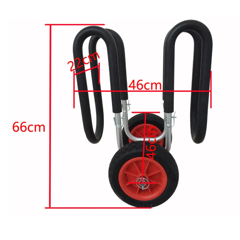 Single-up SUP Cart for Paddle Boards and Surfboards Canoes Kayak Carts Kayak Trolley Kayak Trailers