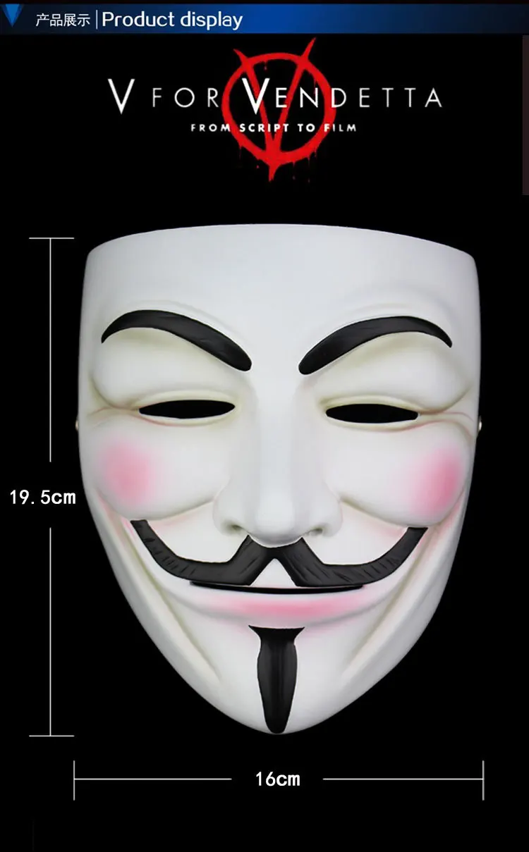 Halloween mask Party Mask masque costume ball masker masquerade  Ghost Festival V for vendetta same style mask
