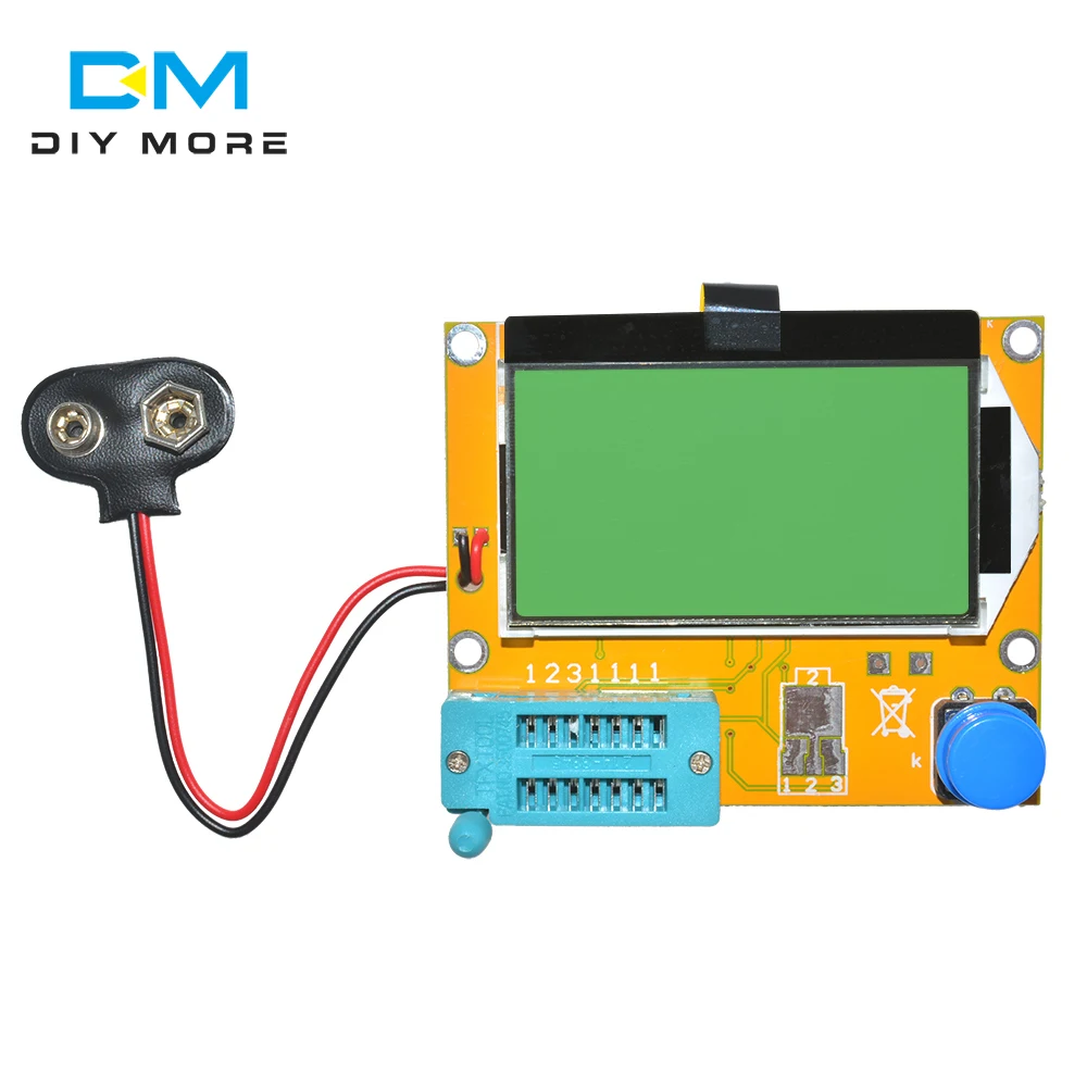Измеритель M328 LCR-T4 Mega328 ESR LCR, светодиодный тестер транзисторов, диодов, триодов, Емкость MOS PNP NPN 12864, дисплей, модуль