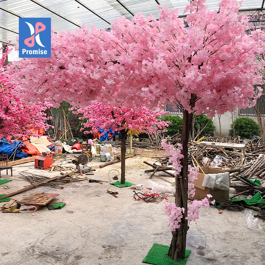 Promise Indoor Cherry Blossom Plants Trees Flower Willow Large Decoration Wisteria Wedding Centerpiece Tree Artificial