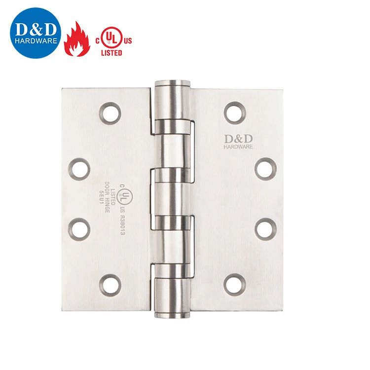 Good Quality UL LISTED SS304 Fire Rated door hardware 4 Ball Bearing Butt Fire Rated Door Hinge