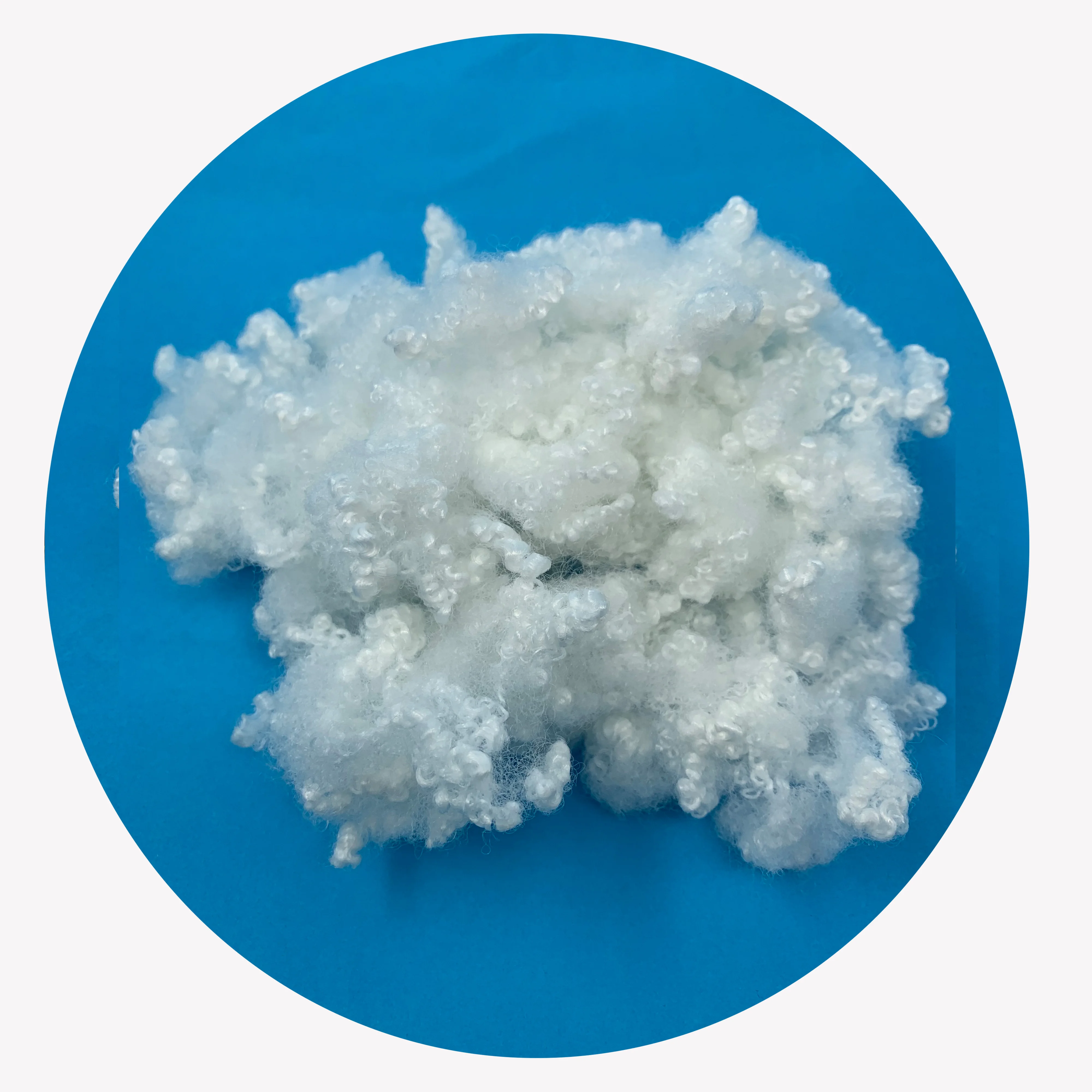 polyester fiber 7d 32mm hot sale hcs fibra siliconada