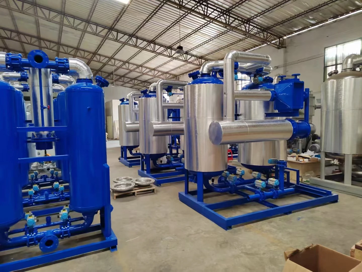 Zero Gas Consumption Blower Heated Twin Tower Desiccant Air Dryer