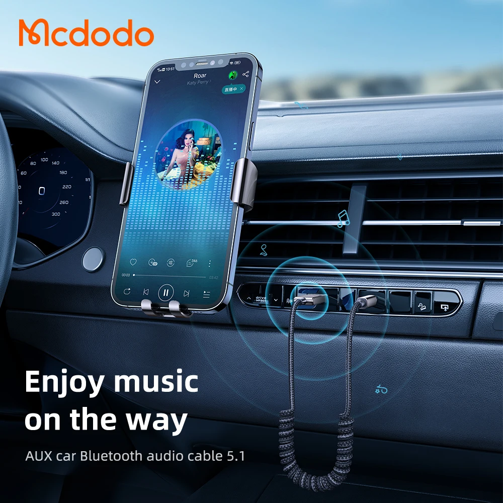 1.7M BT5.0 Fashionable Design Aluminum Alloy 3.5mm AUX BT5.0 Car Usb Wireless Music Receiver For Car audio Cable