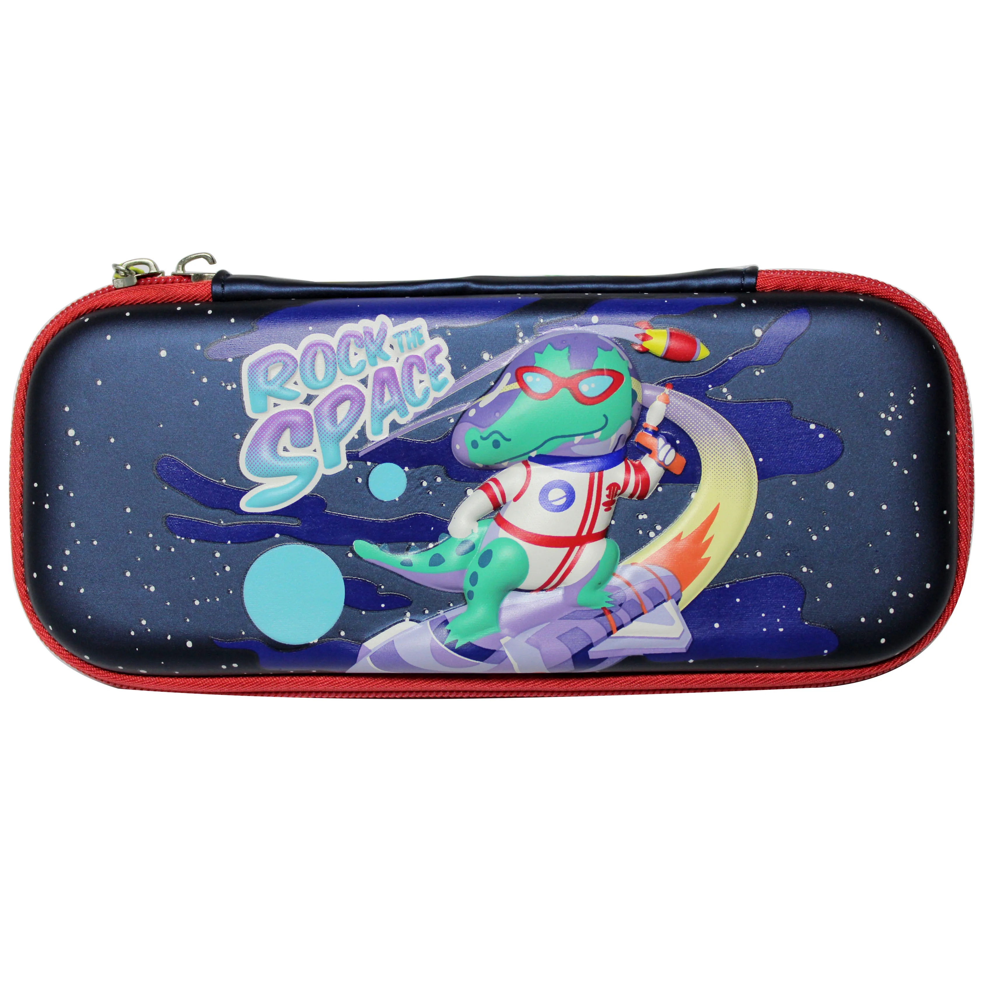 Manufacturer wholesale 3D Animal logo pencil case EVA pencil large capacity pen bag for teens