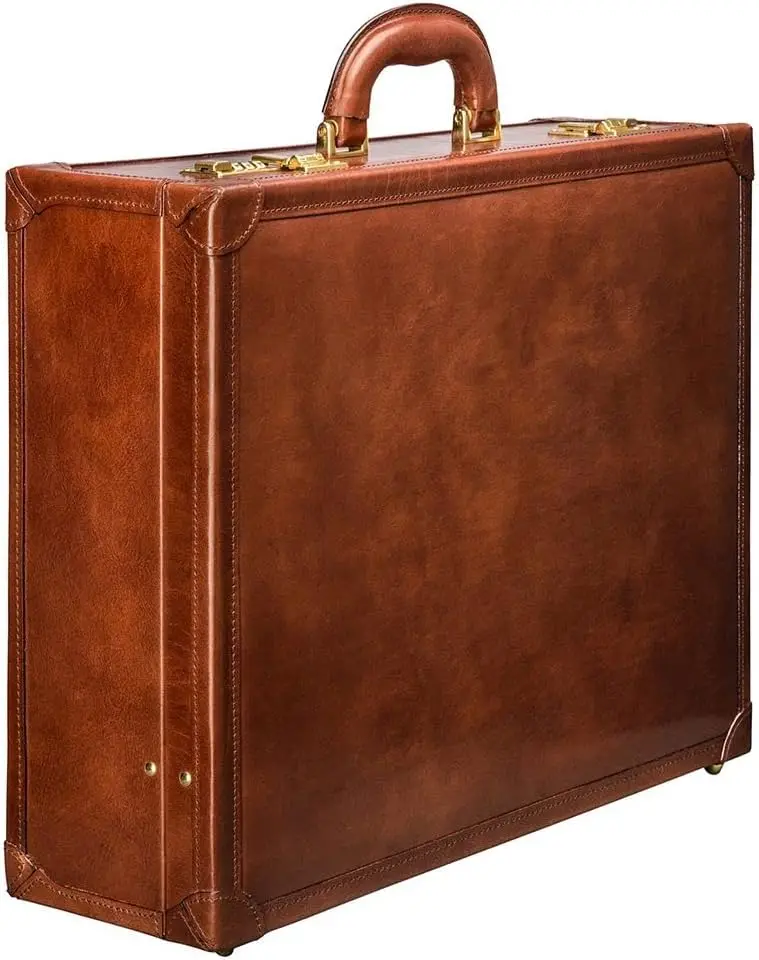 Customization Vintage Style Leather handmade Briefcase Suitcase Luxury Crazy Horse PU Messenger Bags