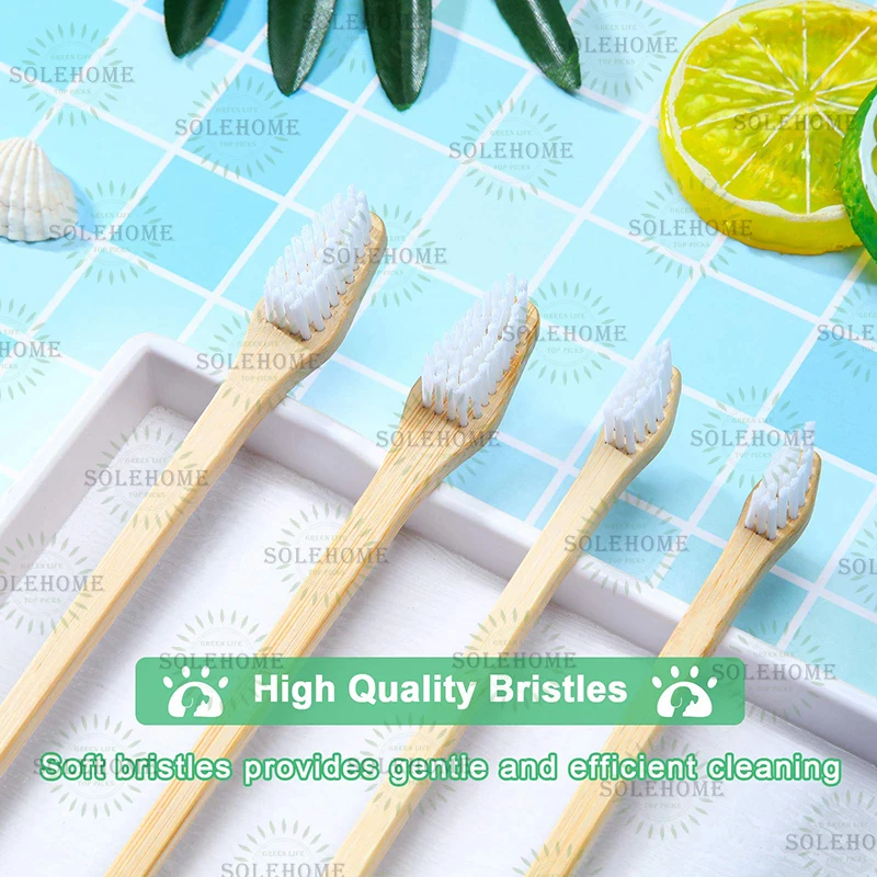 pets bamboo dog toothbrush double sided dental hygiene brush for cats puppies kittens oral cleaning