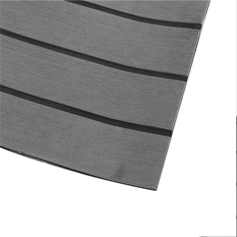 Custom Eva Foam Synthesis Faux Teak Marine Decorative Products Self Adhesive Mat Sheet Grey Boat Flooring