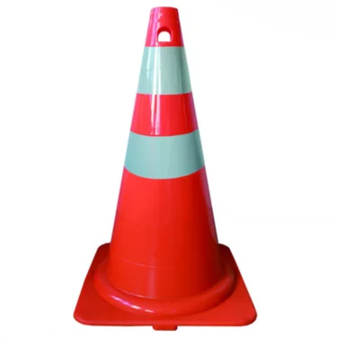 American PVC Traffic Road Cone Reflective Rubber Base Cone in the Highway