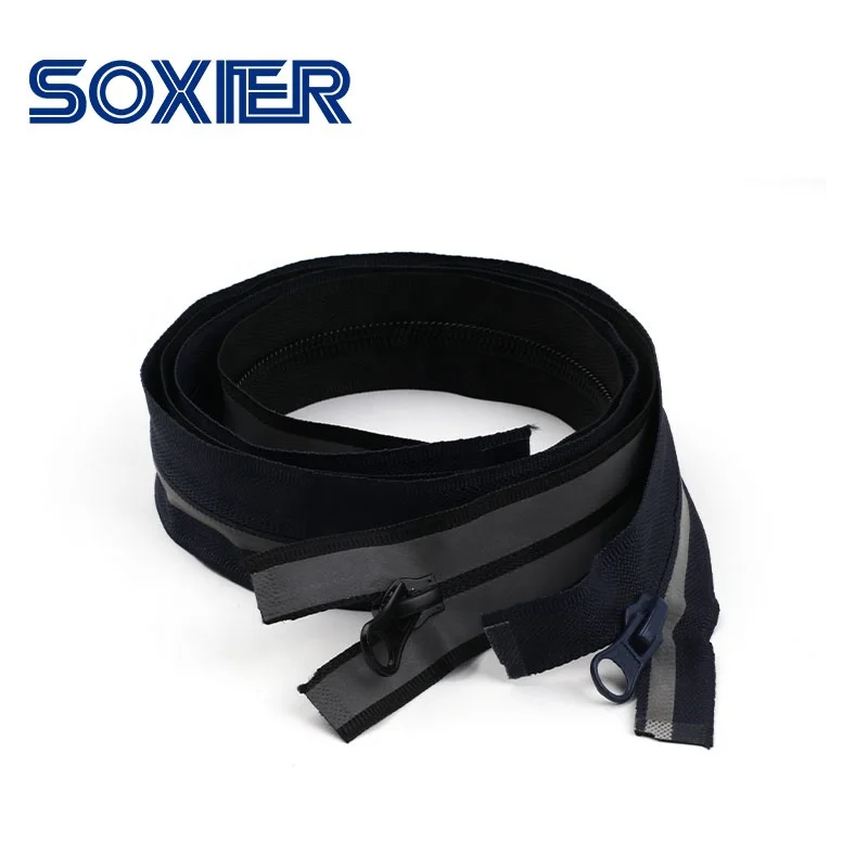Manufacturer Production Invisible Nylon Reflective Cloth Belt Concealed Zipper For Work Clothes