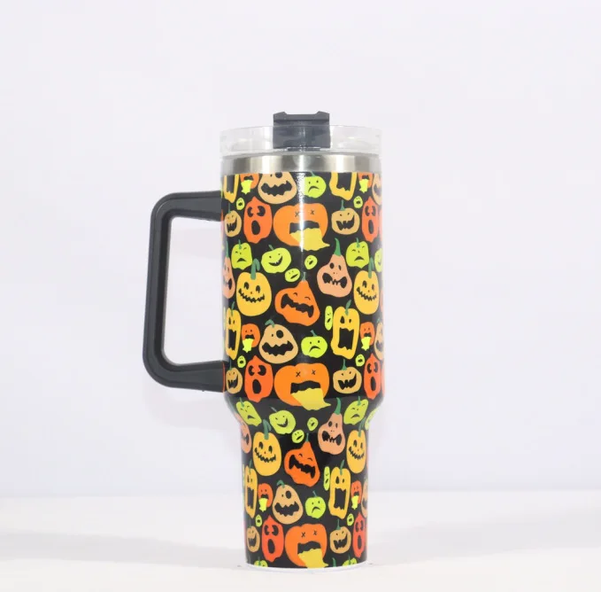H48 40 oz стакан termos de agua uv dtf чашка на заказ кружка хэллоуин Двойная Стенка Изолированная бутылка для воды из нержавеющей стали сублимация