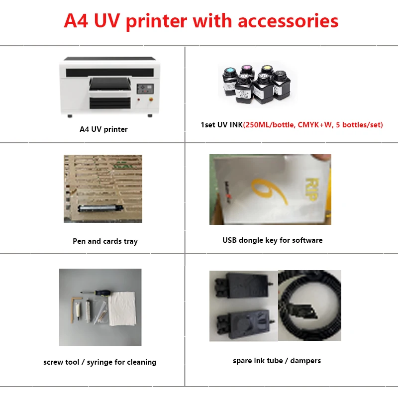 DOMSEM 3D emboss Glass Ceramic Tile Acrylic Wood Metal Printing Machine A4 UV Flatbed Printer for small business machine ideas