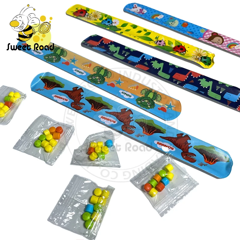 Wristband Watch with Press Sugar Candy