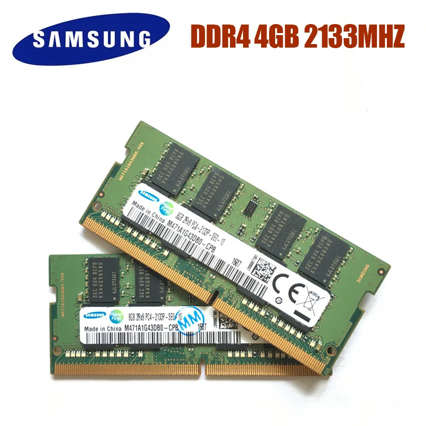 
SAMSUNG DDR4 RAM 4G 8G 16G Laptop Memory RAM 2133MHz 1.2V DRAM Stick for Notebook laptop 4GB 8GB 16GB RAM 