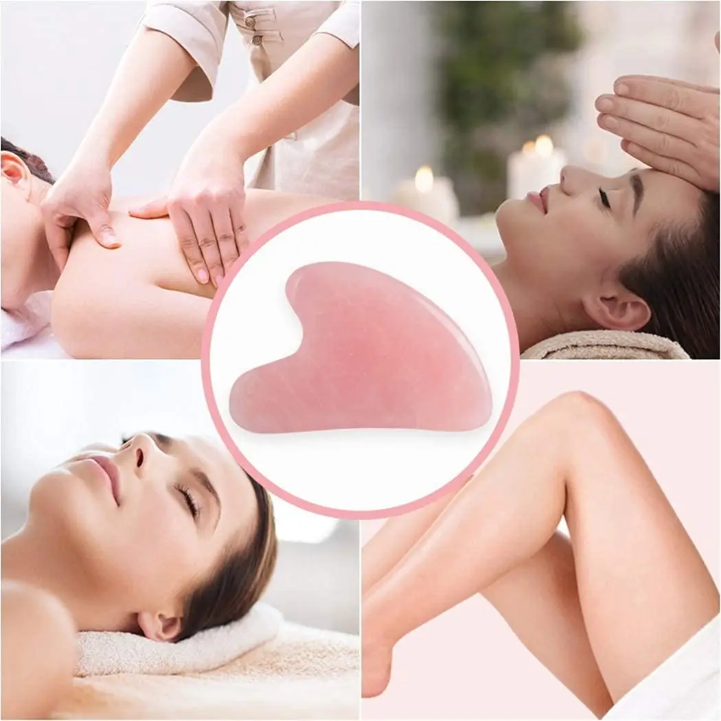 Trending products 2022 new arrivals natural jade roller and gua sha set jade facial roller massager