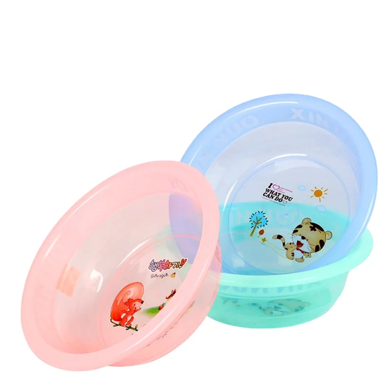 Wholesale Eco-Friendly Bathroom Colorful Oval Plastic Hair Wash Basin