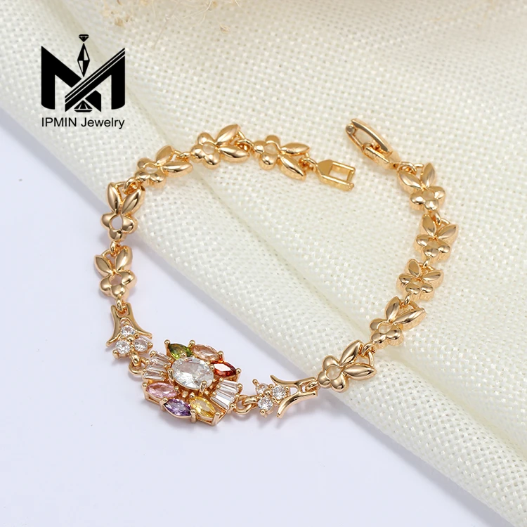 18K Gold Plated Bracelets Laminated Gold Bangles Fashion Women Jewelry