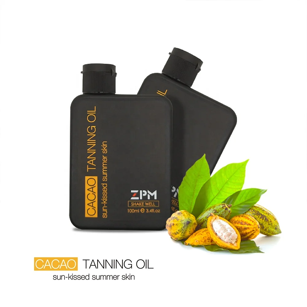 ZPM OEM/ODM частная торговая марка уход за кожей лосьон для загара глубокий темный крем какао