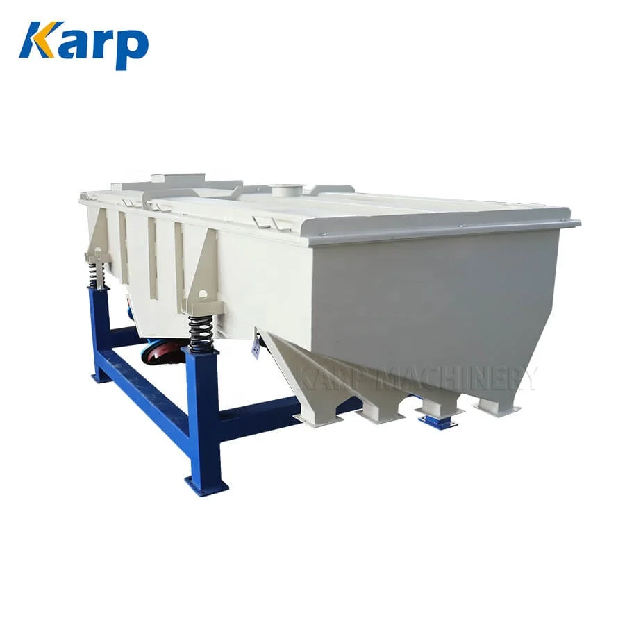 Easy Install Sieve Stone Scrap Slag Rectangular Vibratory Screening Sieving Machine