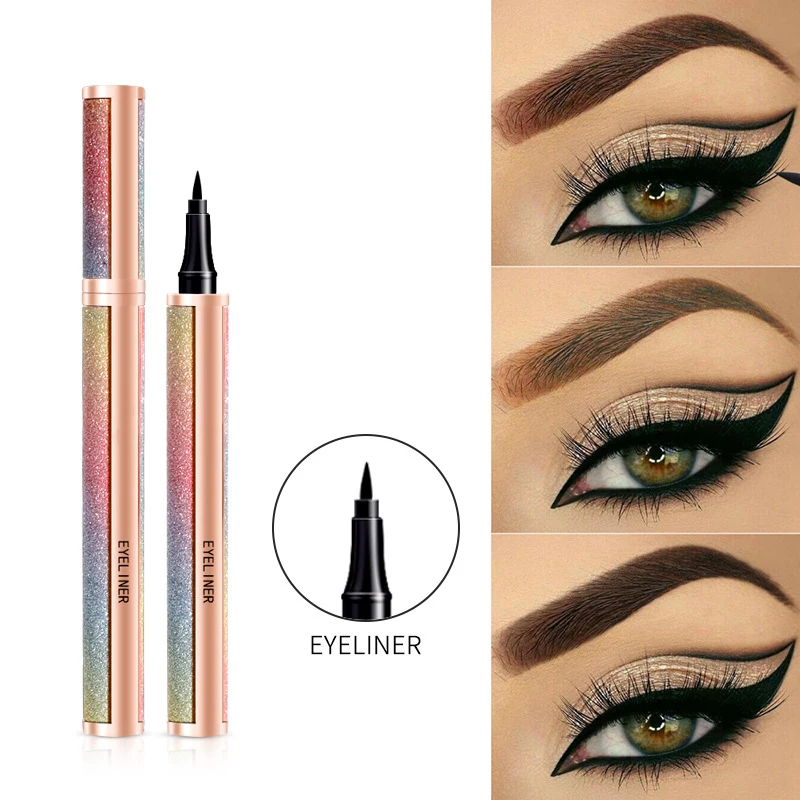 Muting Eye Liner Super Sticky Color Adhesive Eyelashes Eyeliner Glue Pen for Strip Mink Lashes