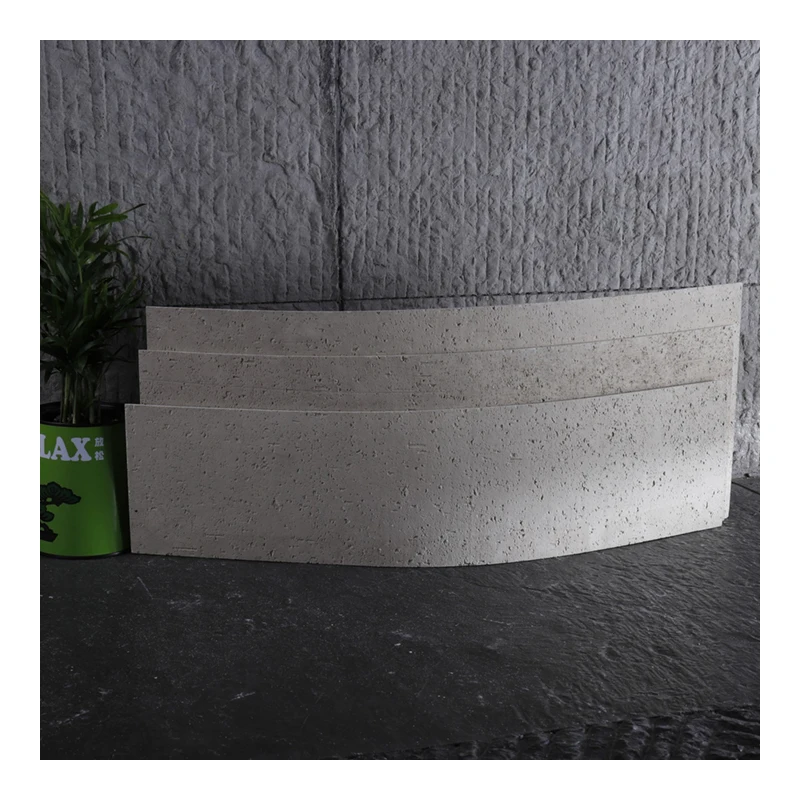 House wall DIY flexible soft stone wall tile thin bendable easy cut light grey wall cladding MCM stone veneer