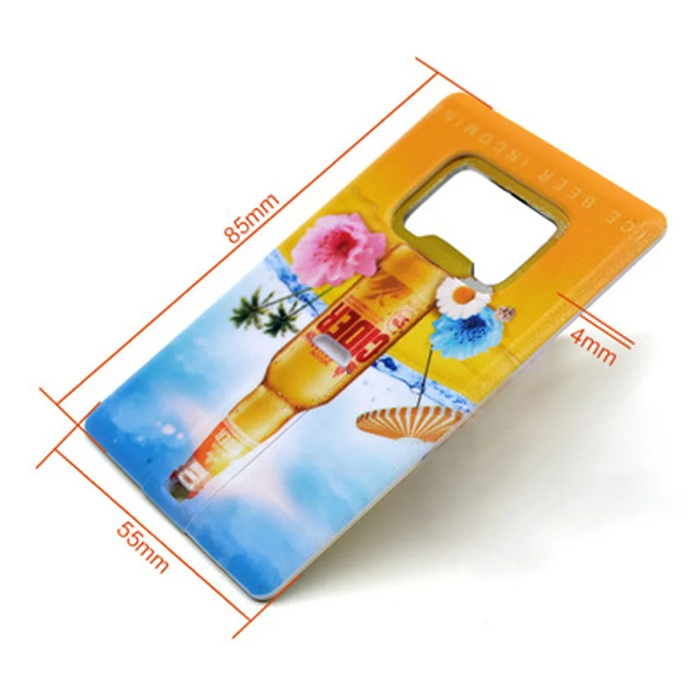 Многофункциональный USB флэш-накопитель 2 0 8 ГБ 16 32 бизнес подарки флеш-накопитель карты открывалка для пивных бутылок карт форма