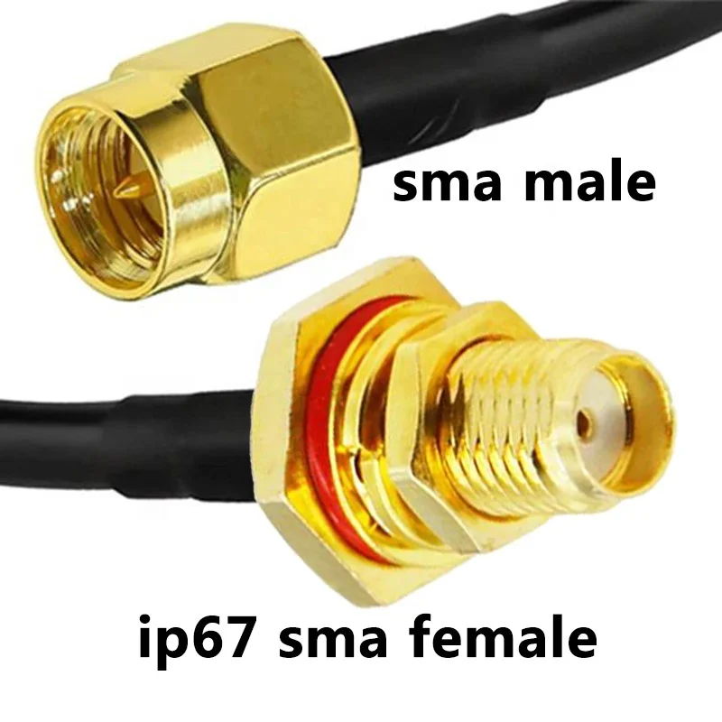 Sma Female To Umrf Male Optical Cable Rg58/50-3 Rg58 Sma Cable Ip67 Waterproof