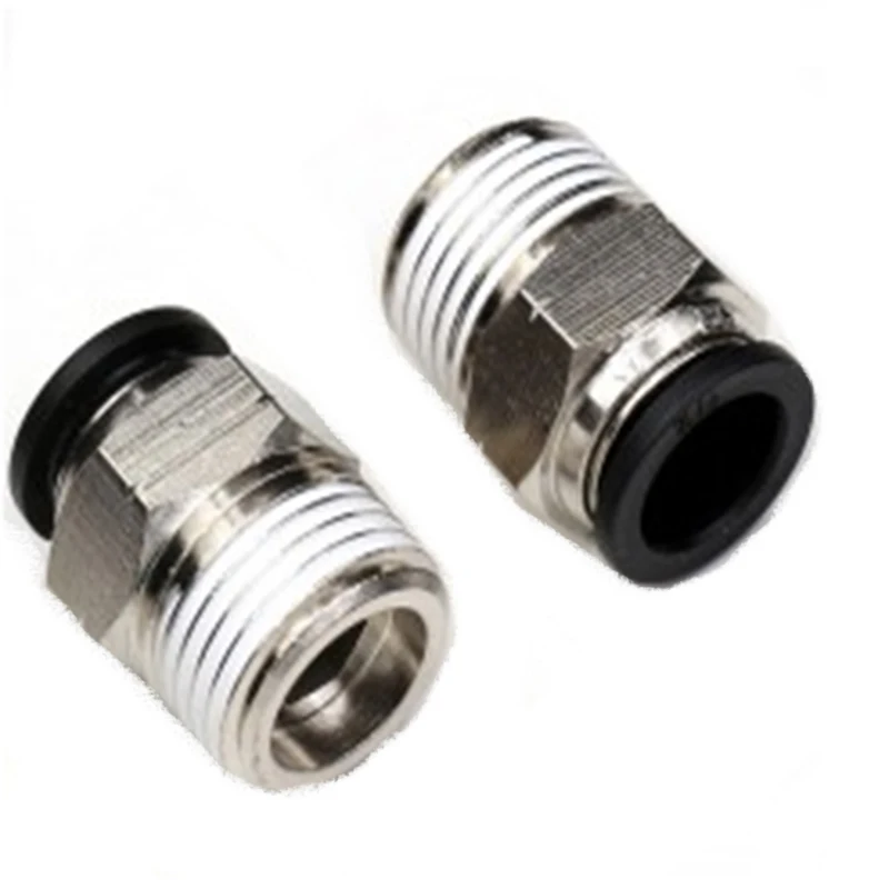 
FREE SHIPPING Accept customization 2pcs One Touch Push In Fittings DOT air line fittings PC8-1/4' for plastic tube 