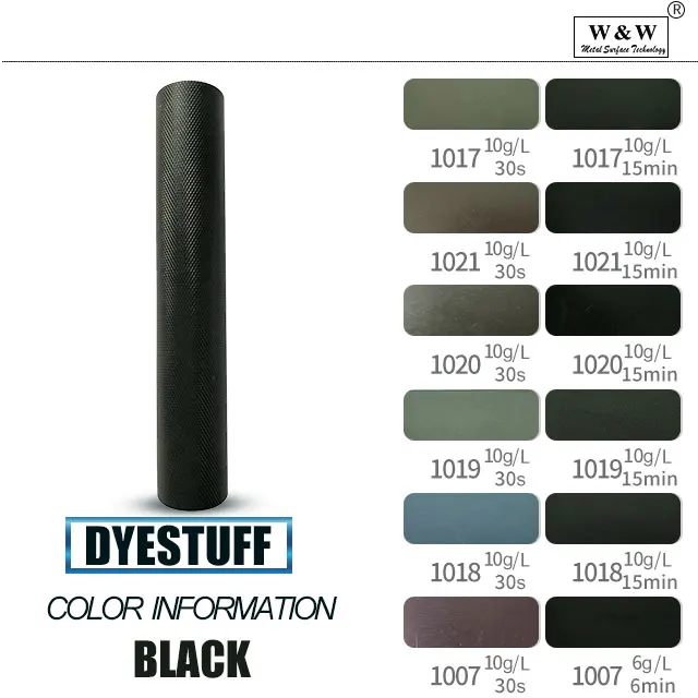 The Biodegradable Acid Dye Anodizing Dye For Aluminum Anodized Black Color