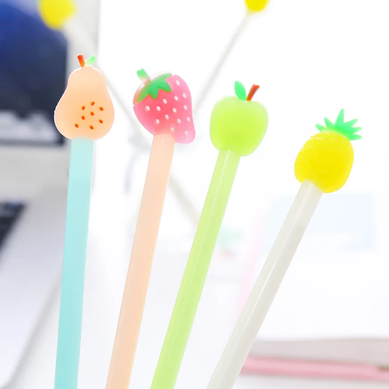 Promotional Pen School Korean Stationery 0.38mm Cute Candy Colored Milk Tea Cup Cartoon Gel Pen