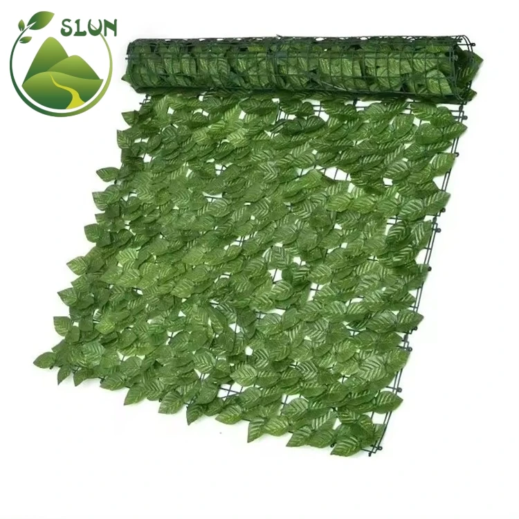Artificial Ivy Privacy Fence Screen Plant Wall Panel Hedge Roll Fence Garden Plastic Leaf Fence Artificial Green Wall