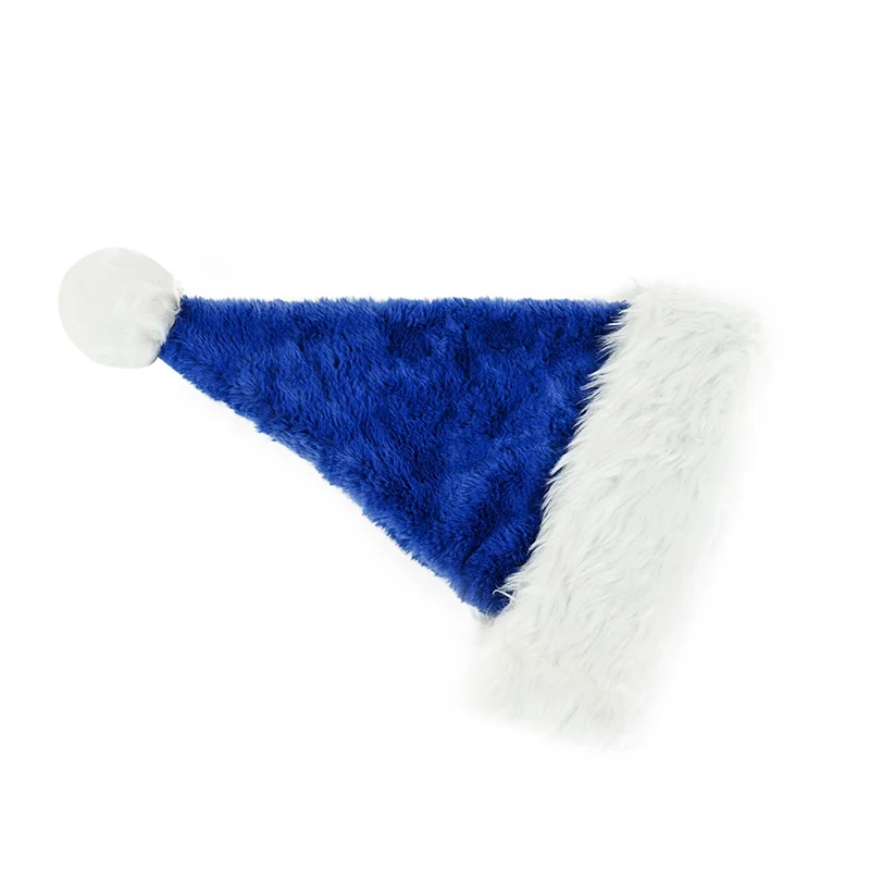 High Quality Christmas Xmas Soft Hat Santa Claus Red Short Plush Hat Merry Christmas Decor Gift