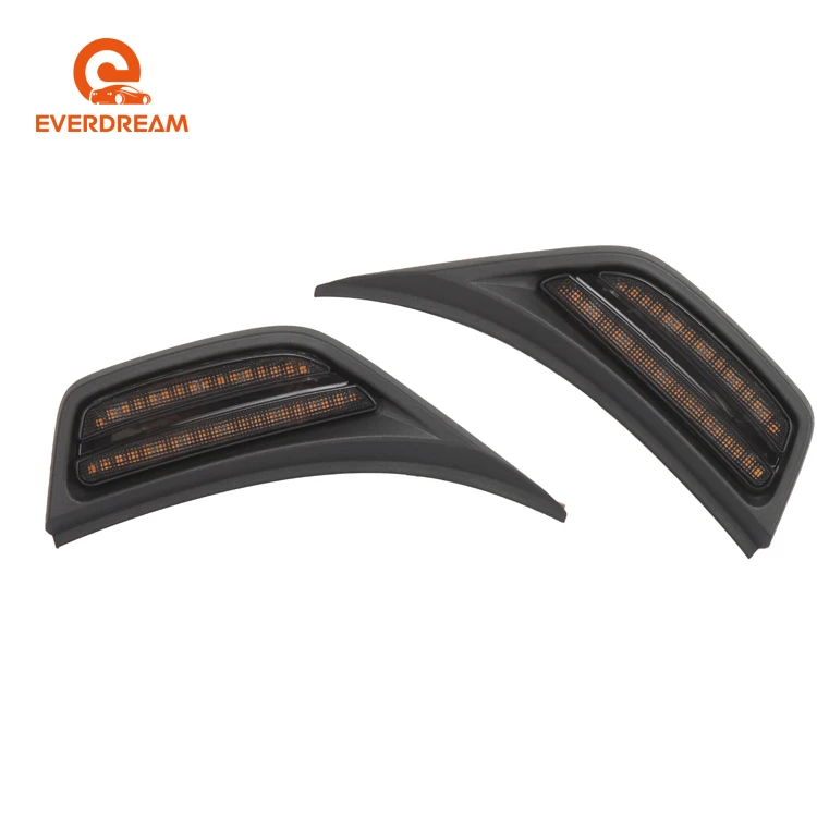 Front LED Fender Side Marker Light Flares Light  Side Lamp For Jeep Gladiator JT 2020+