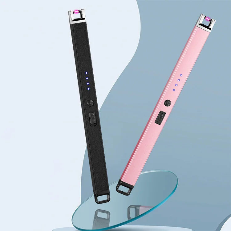 Wholesale Lighter Custom Logo Professional USB Plasma Rechargeable Lighters Long Candle Electric Lighter