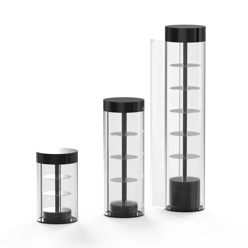 Floor stand Acrylic display cabinet Rotating display rack Accessories gondola display for retail store