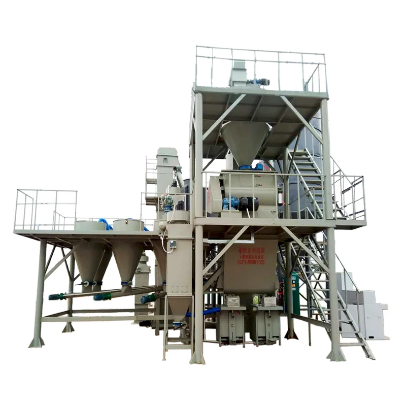 3-5T/H Stainless/Carbon Steel Premix Simple Ribbon Blender Mixer Dry Dry Mortar Machines Plant