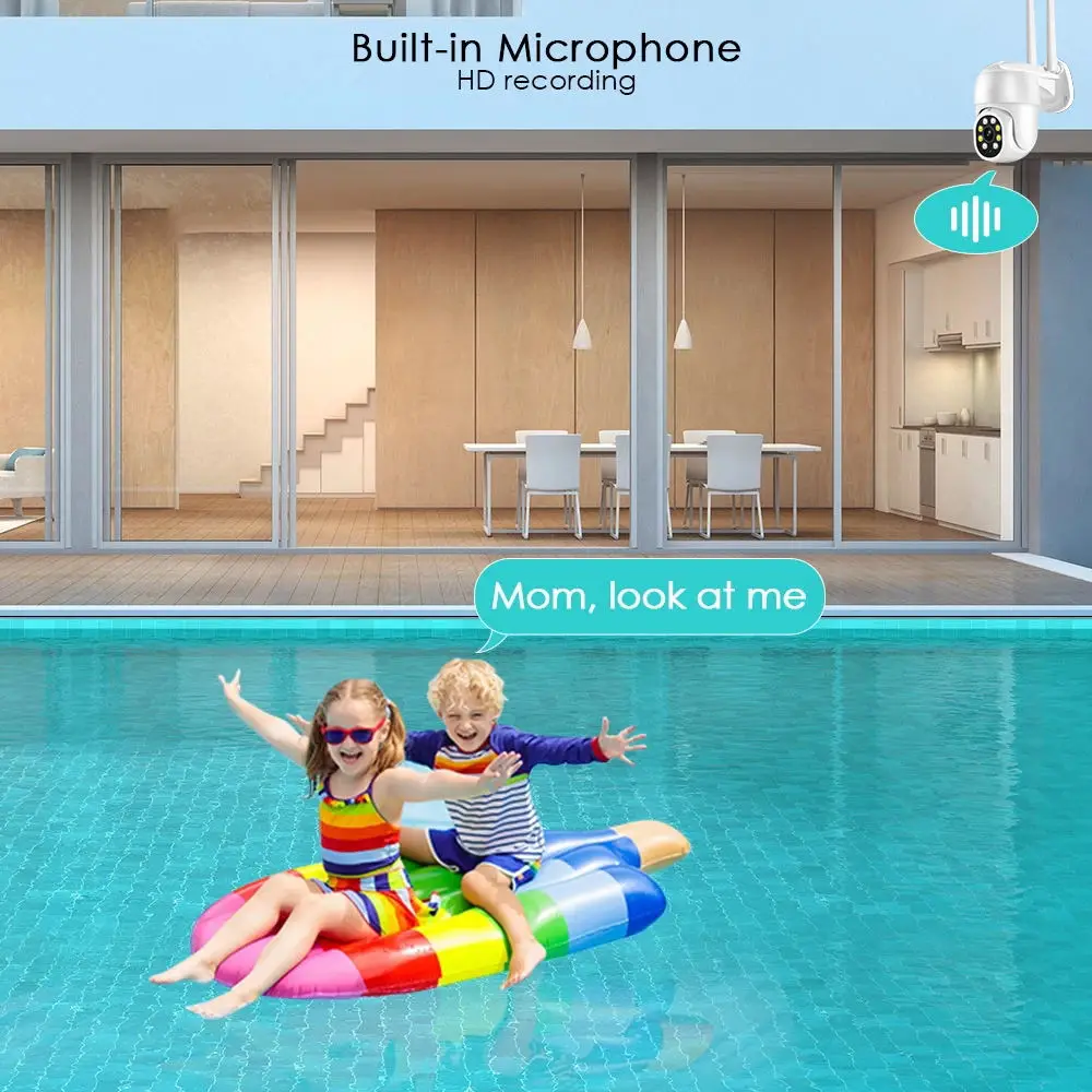 wifi ip 3mp hd 4ch nvr cameras kit system surveillance camera ptz wireless cctv outdoor security cameras system 4 channel