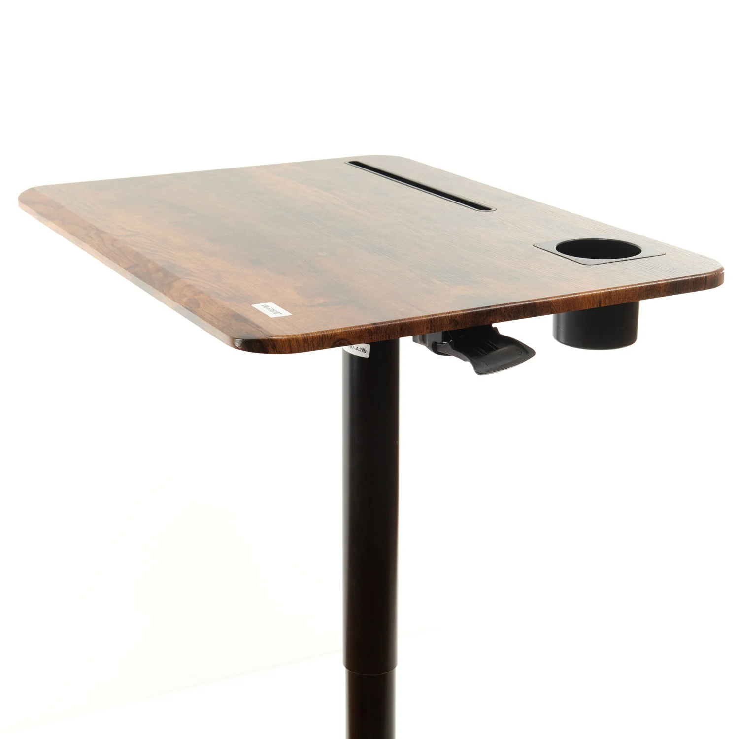 V-Mounts Mobile Laptop Desk with Cup Slot, Wheels with Brakes VM-FDS107-A2