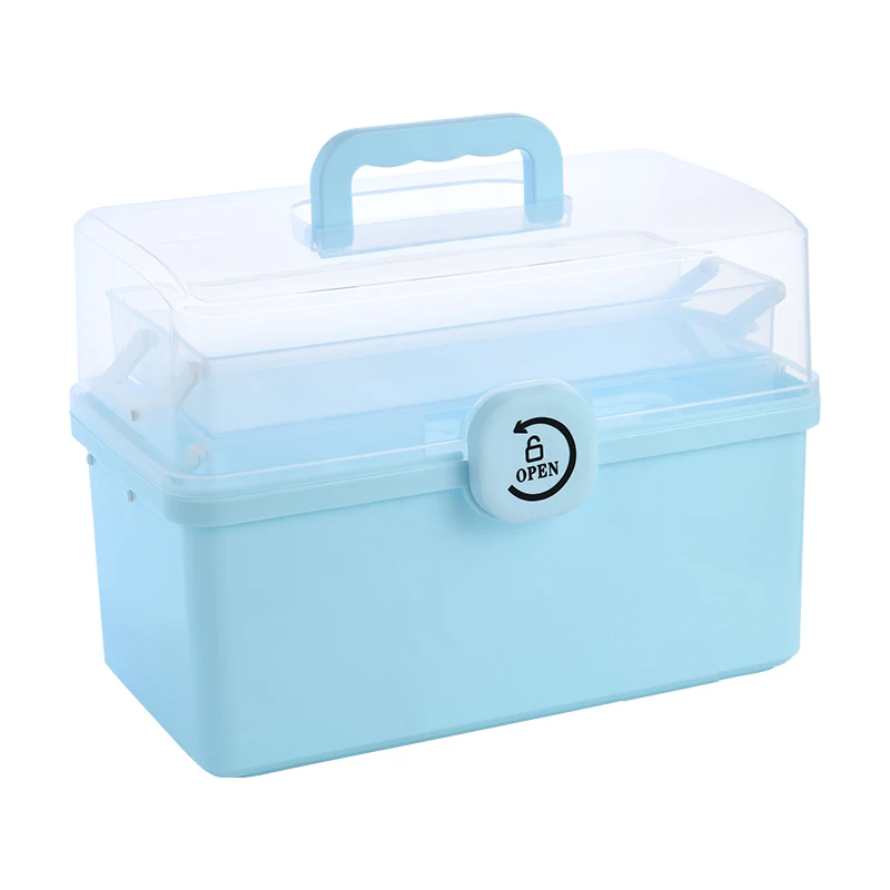 Large household medicine cabinet Medicine storage box Medicine storage box Large capacity emergency medical kit
