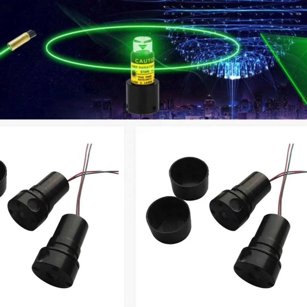 360 degree rotary green laser diode module  520nm 10mw  circular Green laser beam automatic self-leveling