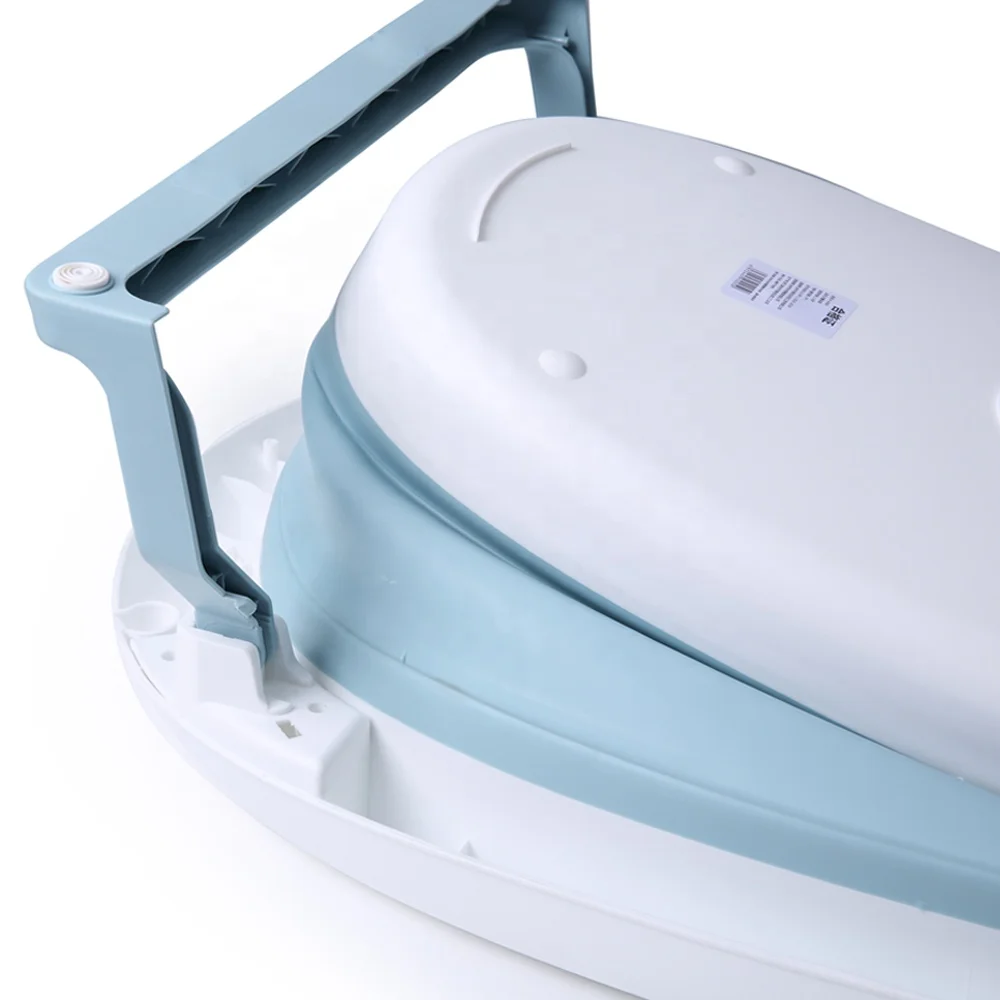 Folding Baby Bath Tub Foldable Baby Shower Bath Tub Eco-friendly Newborn Bathtub Safe Adjustable Kids Bath Tub